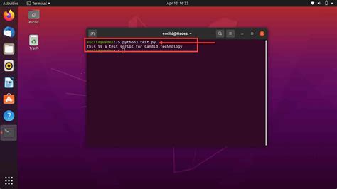 Python Terminal に対する画像結果