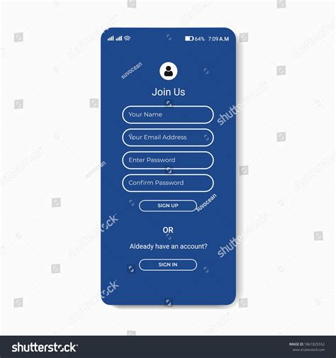 User Interface Design Sign Up Form に対する画像結果