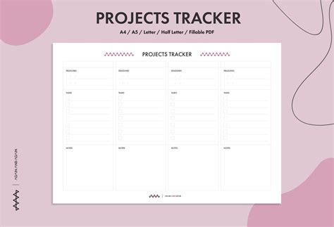 Image result for Printable Project Tracker Edit