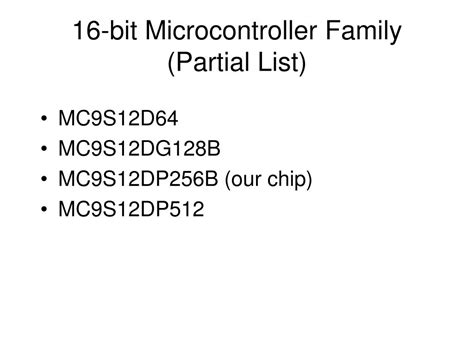 16-Bit Microcontroller List に対する画像結果