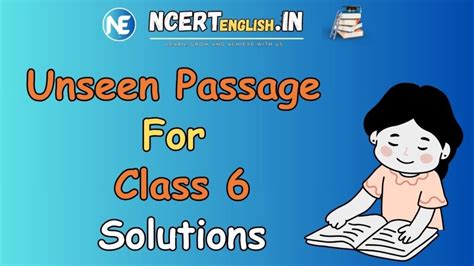 Toradh íomhá ar Unseen Passage Workbook for Class 6