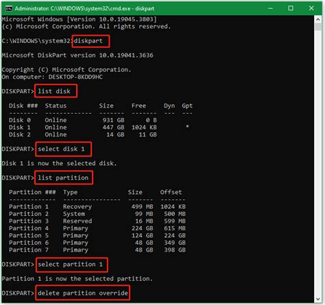 Toradh íomhá ar Windows 1.0 Disk Remove Recovery Partition