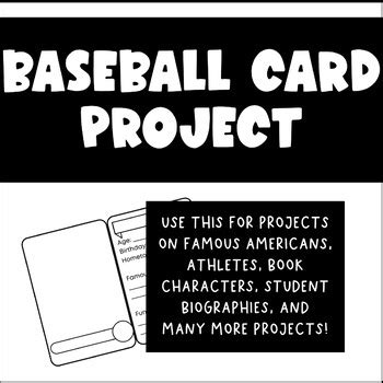 Image result for Science Baseball Card Project