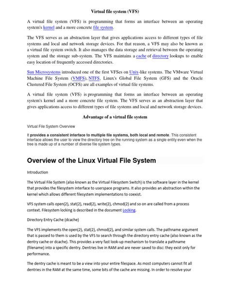 Afbeeldingsresultaten voor Virtual File System Interface