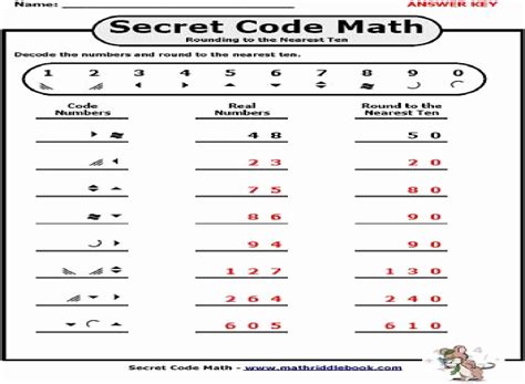 Image result for 5th Grade Math Secret Code Worksheets