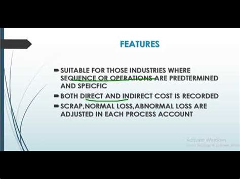 Afbeeldingsresultaten voor Features of Process Costing