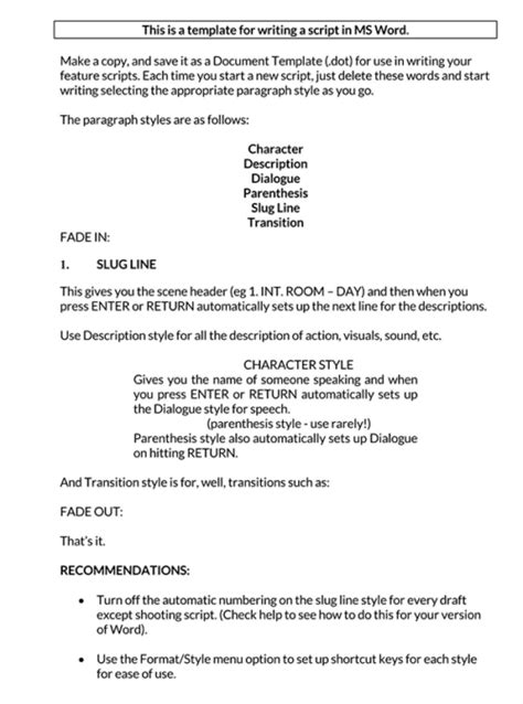 Image result for Writing a Script Template