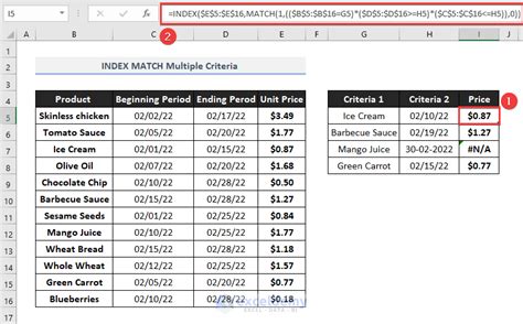 Image result for Multi-Criteria INDEX/MATCH Excel