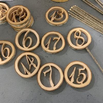 Image result for Rustic Stick Table Numbers