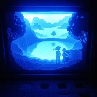 Toradh íomhá ar Paper Cut Shadow Box Tutorial