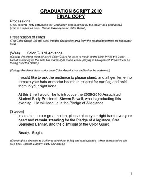 Toradh íomhá ar Kindergarten Graduation Ceremony Script