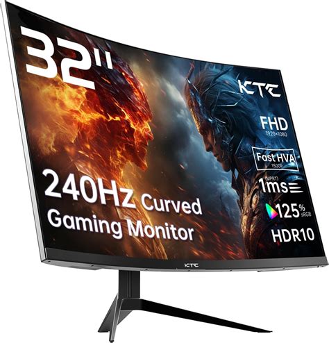 KTC 32 inch 240Hz Curved Gaming Monitor 1500R 1080P 125% sRGB 1ms ...
