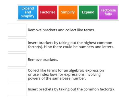 Toradh íomhá ar Algebra Command Words GCSE