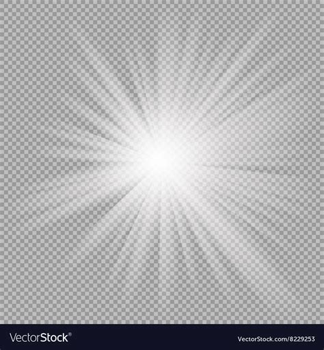 Toradh íomhá ar Transparent Light Burst Vector