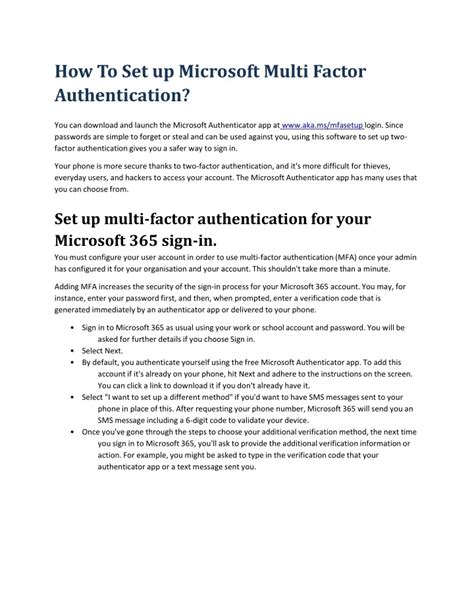 Image result for Setup Multi-Factor Authentication