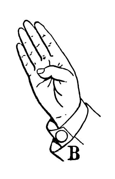 Image result for Sign Language Letter B Color Blue