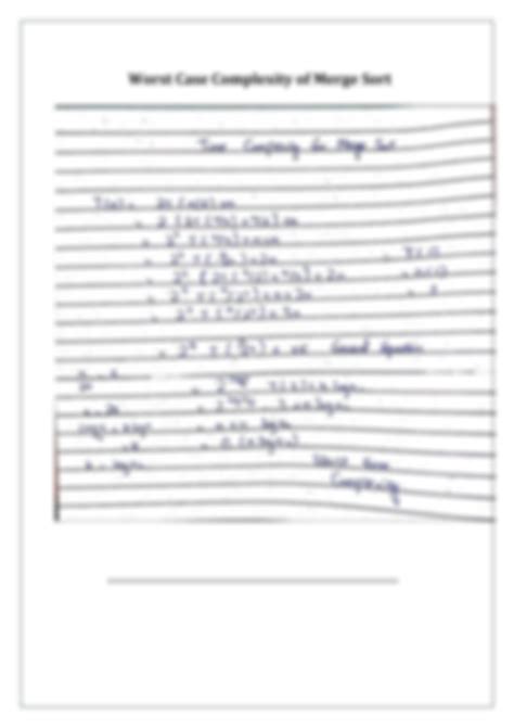 Image result for Merge Sort Worst Time Complexity