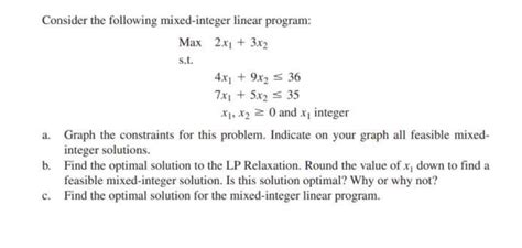 Linear Programming Problem Mixed Constrant に対する画像結果