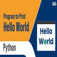 Image result for Print HelloWorld Python