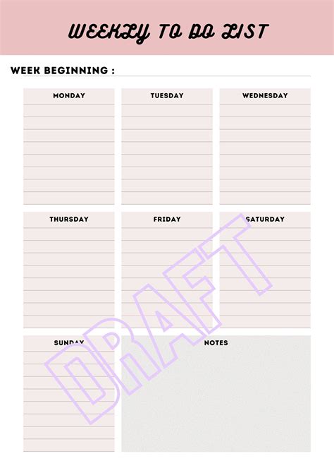 Image result for Weekly O Do List