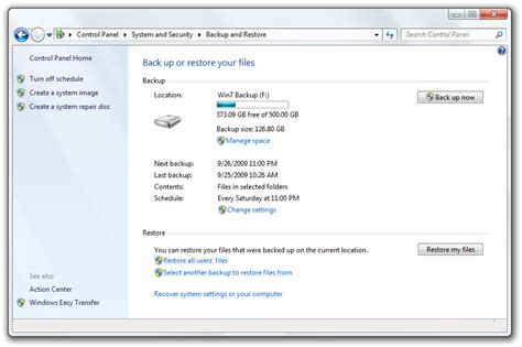 Image result for File History Windows 7