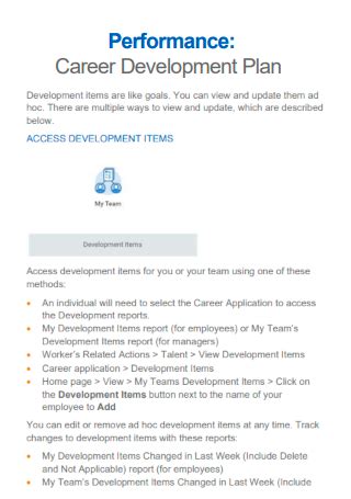 Toradh íomhá ar Performance Development Plan Sample Answers