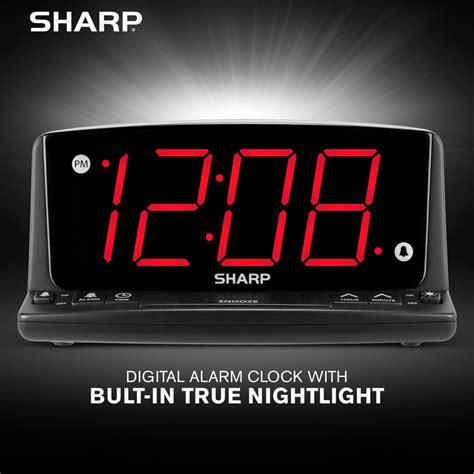 Image result for Sharp Red LED Alarm Clock