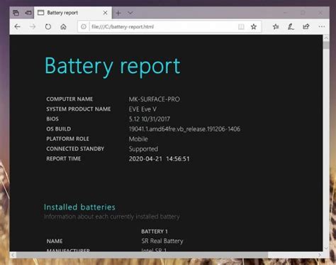 Image result for Powercfg Battery Report Windows 1.0