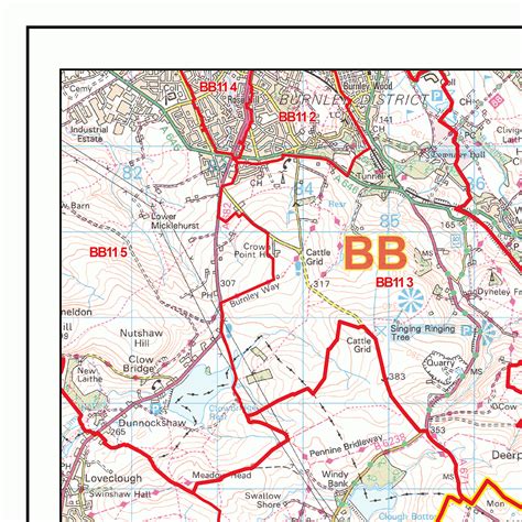 Toradh íomhá ar Oldham Postcode Map