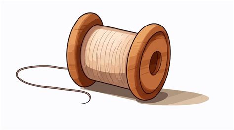 Toradh íomhá ar Spool of Thread Line Drawing