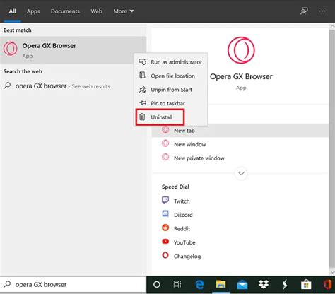 Image result for How to Uninstall Opera Mini Windows 11