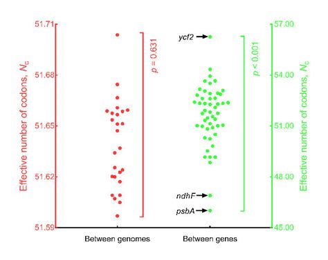 Effective Number of Codons に対する画像結果