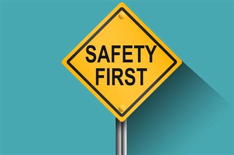 Image result for Safety First Warning Sign