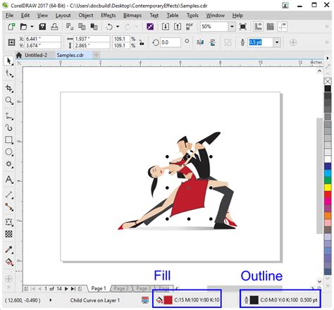 Afbeeldingsresultaten voor How to Color Outline in CorelDRAW