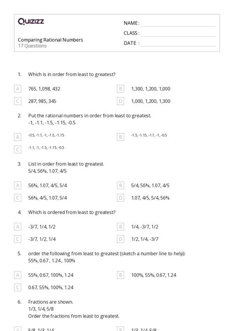 Image result for Comparing Numbers Grade 6