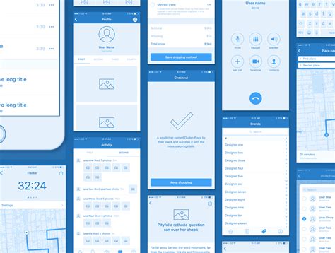 iOS App UI Wireframe Printable に対する画像結果