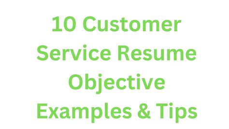 Image result for Customer Service Objective