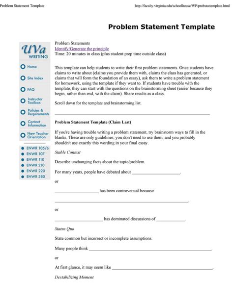 Image result for Problem Statement Document