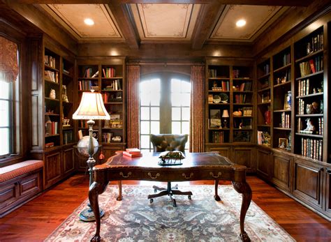 Image result for Traditional Library Design Home