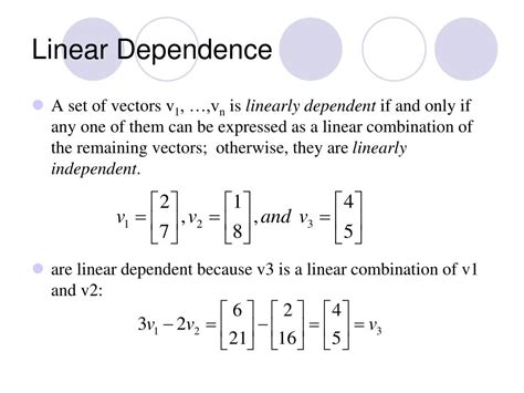 Matrix Linear Dependence に対する画像結果