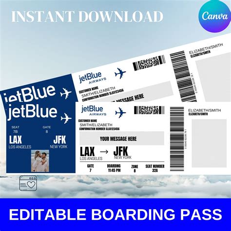 Image result for JetBlue Boarding Pass Print