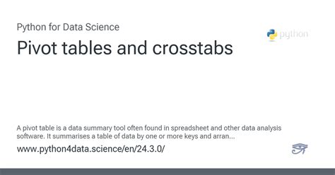 Image result for PivotTable Python Data Science