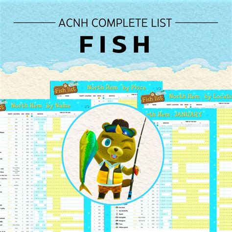 Image result for Acnh Fish List Spreadsheet