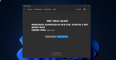 Image result for Microsoft Store Error Code 0X80131500