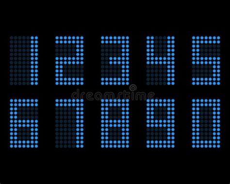 Toradh íomhá ar LED Numbers Font