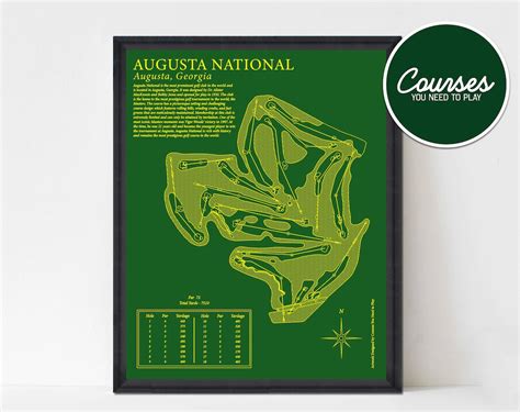 Image result for Printable Augusta National Course Map