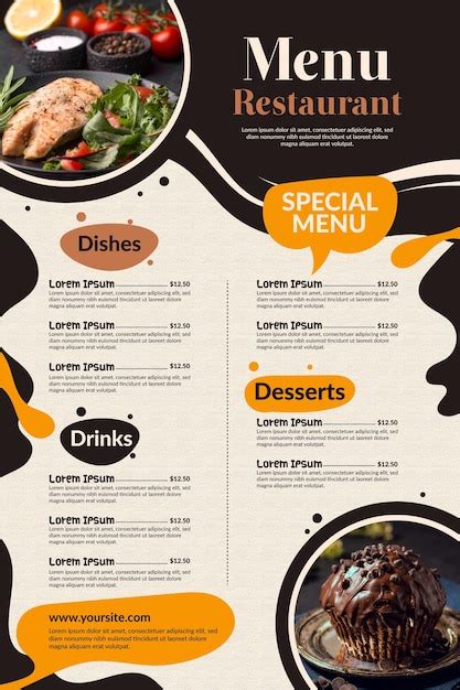 Restaurant Menu Vector Freepik に対する画像結果