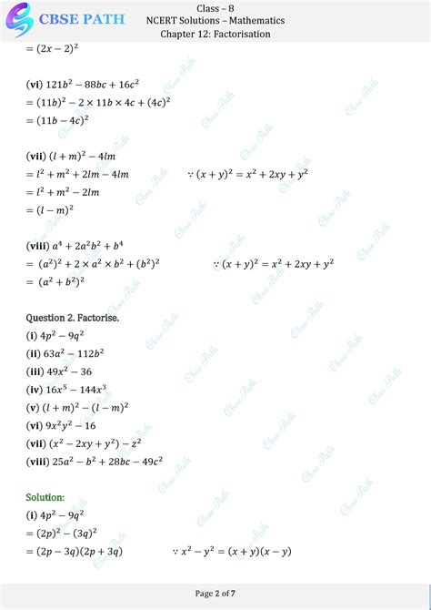 Image result for Factorisation Class 8 Book
