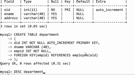 Toradh íomhá ar SQL How to Create a Foreign Key