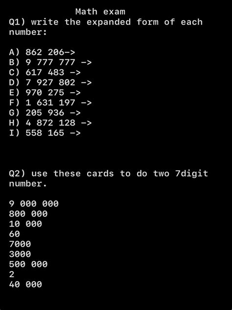 Image result for Math Exam Sample